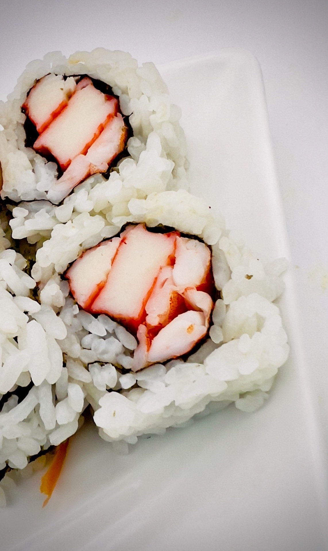 (Off) Shrimp & crab roll.