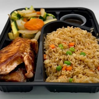 HL6. Salmon Hibachi Lunch