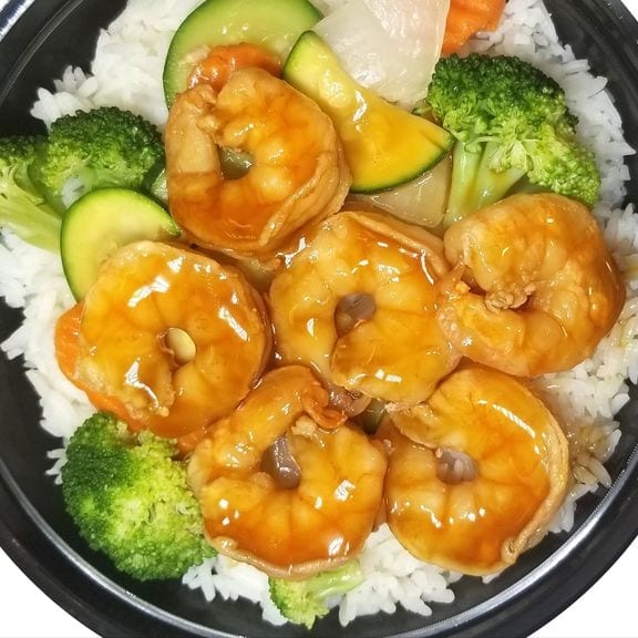 L3. Shrimp Teriyaki Bowl.