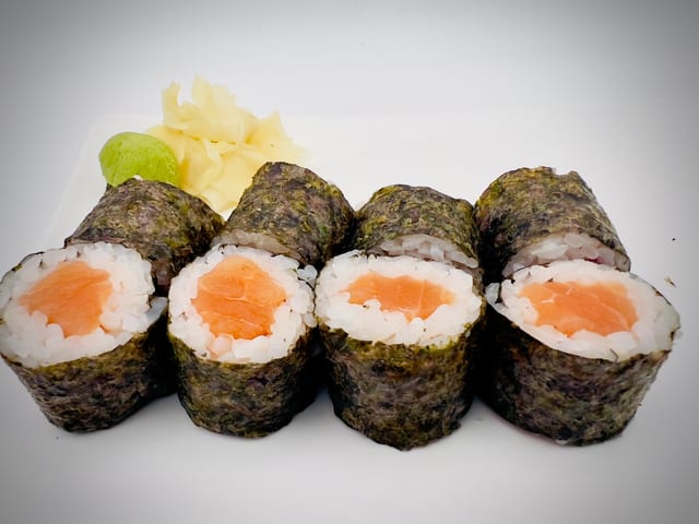 (Off) Salmon roll.