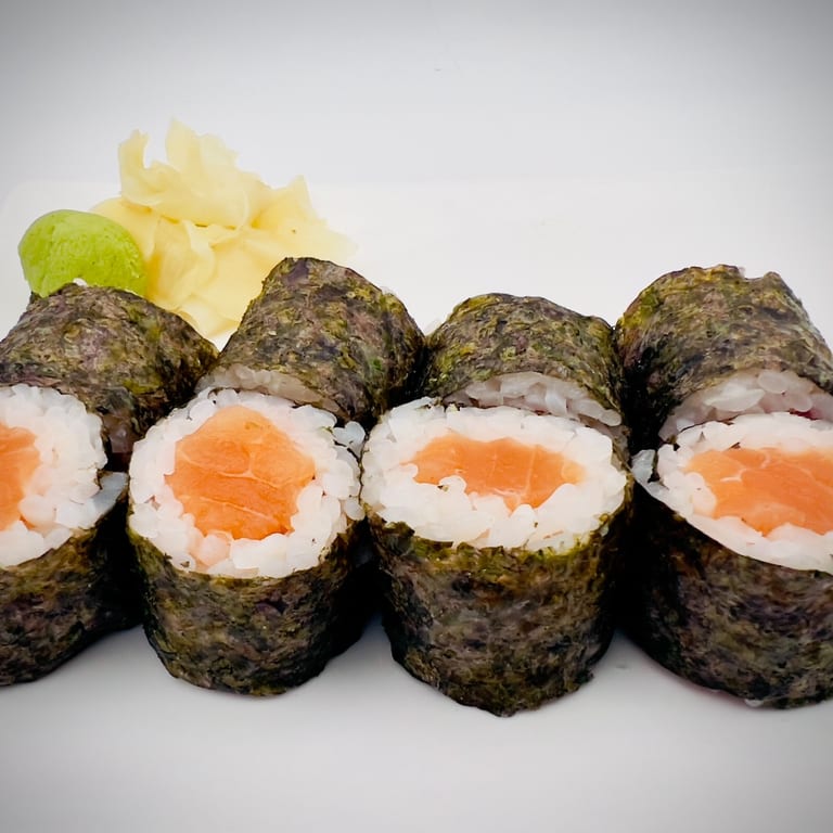 Savor our salmon roll