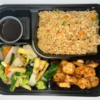 HL4. Shrimp Hibachi Lunch (10 pcs)