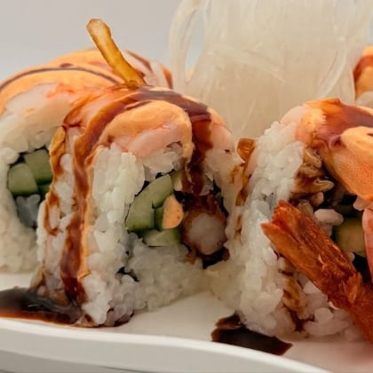 (Off) Shrimp party roll.