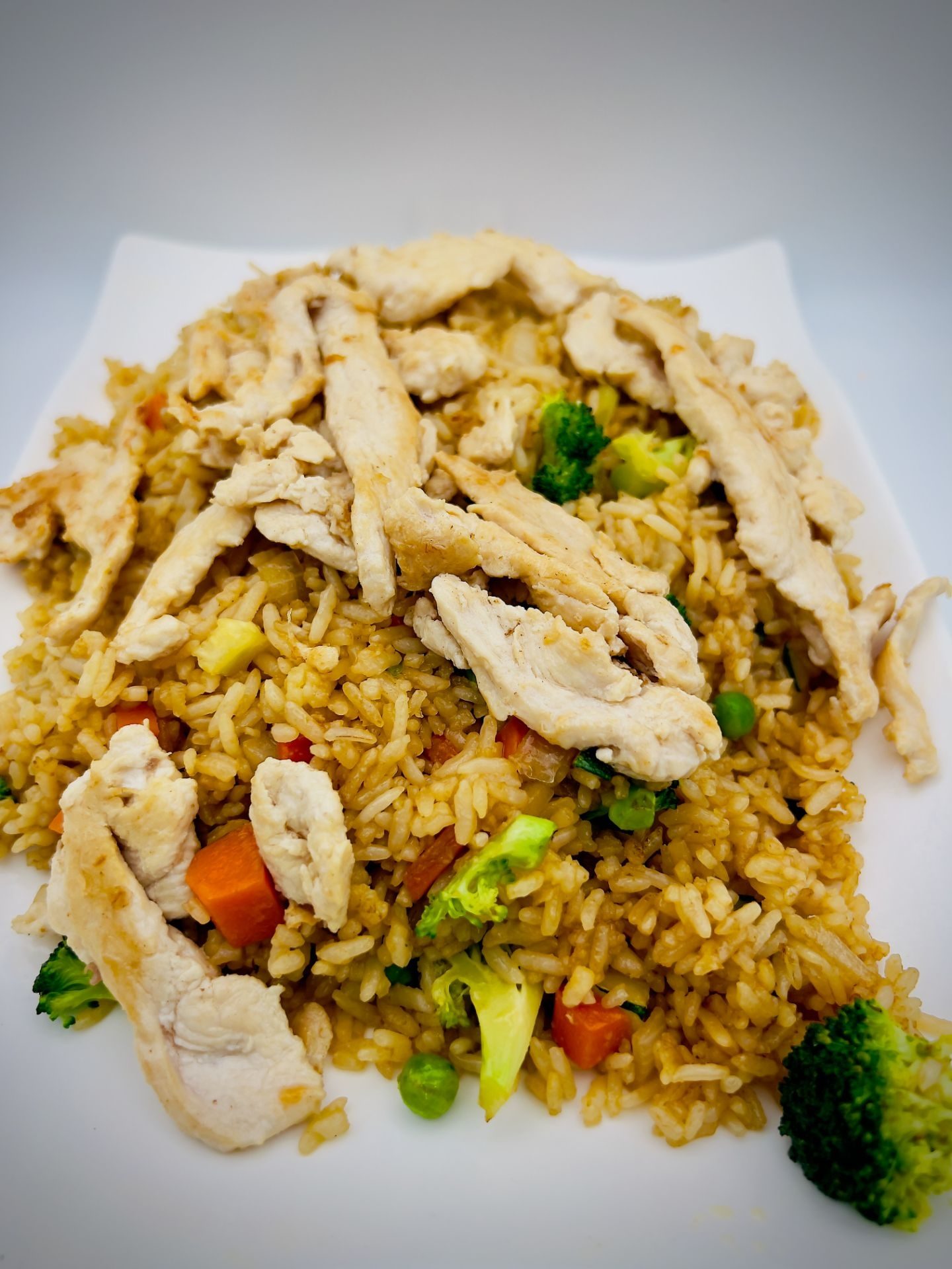 Chicken fried rice.
