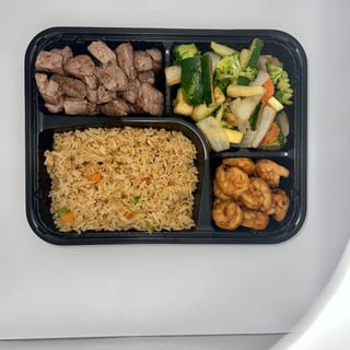 HL9. Steak & Shrimp (6 pcs) Hibachi Lunch